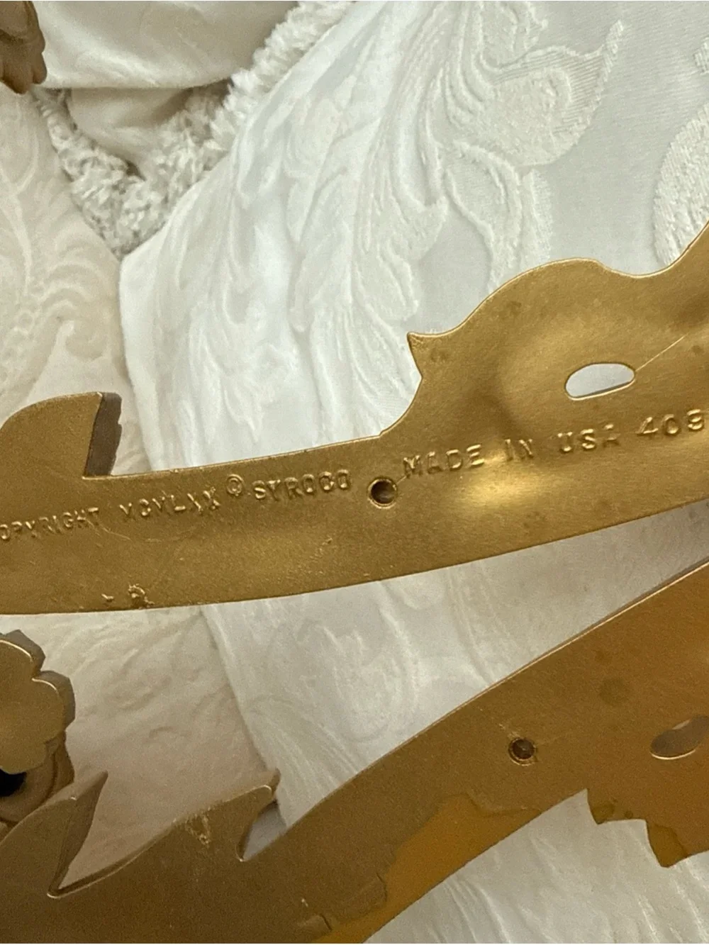 Ornate Gold Floral Wall Sconce - Decorative Home Wall Decor